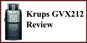 Krups GVX212 coffee grinder header