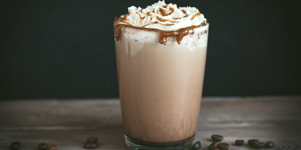 Glass of Frappe Coffee (frappuccino)
