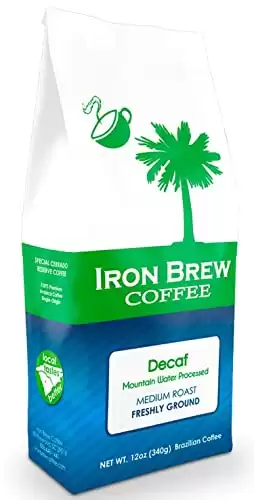 Iron Brew Low Acid Decaf Brazilian Coffee Medium Roast
