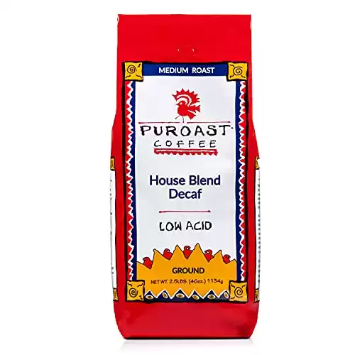 Puroast Low Acid Decaf House Blend Medium Roast