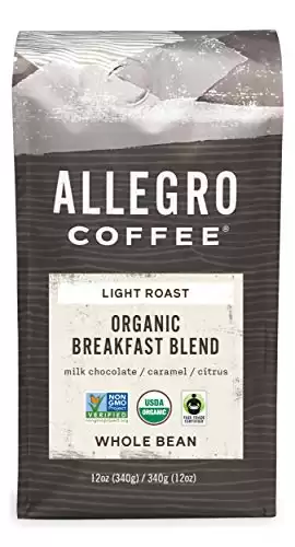 Allegro Coffee Organic Light Roast Breakfast Blend