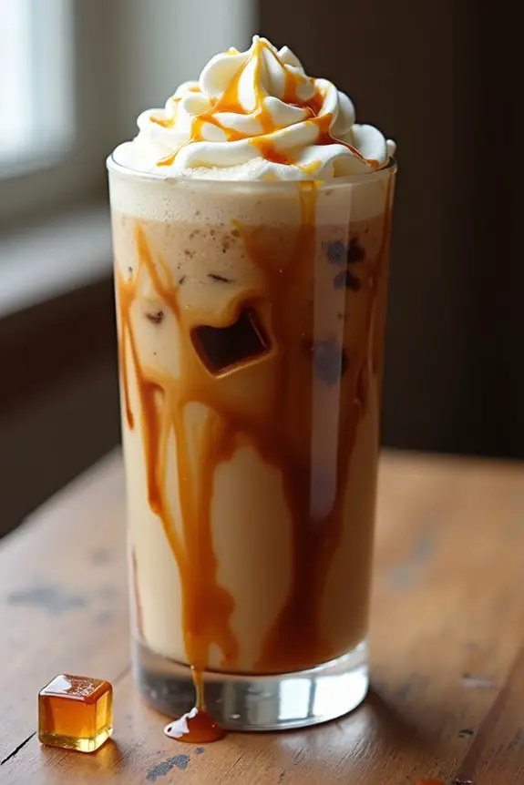 caf style caramel iced coffee