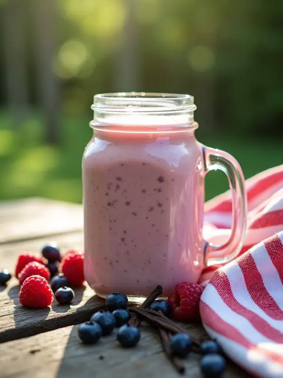 caffeinated fruity breakfast smoothie