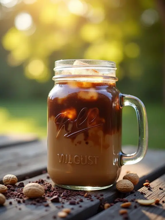 chocolate peanut butter latte