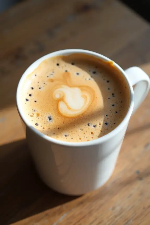 indulgent creamy coffee experience