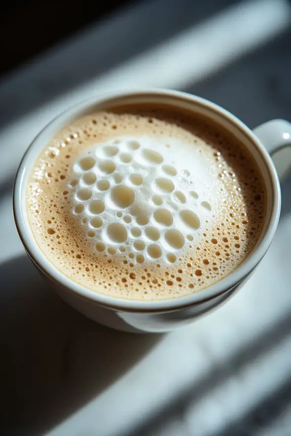 perfectly steamed velvety milk