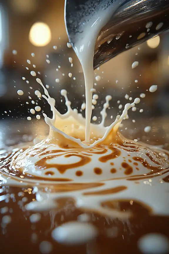 pour slowly for perfection