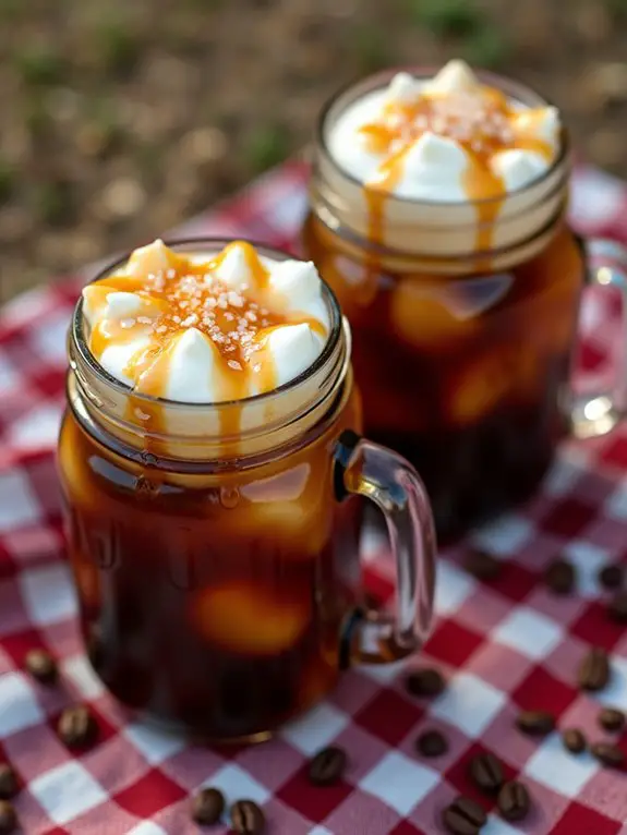 salted caramel cold foam