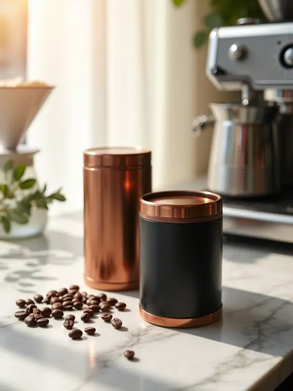 stylish airtight coffee storage