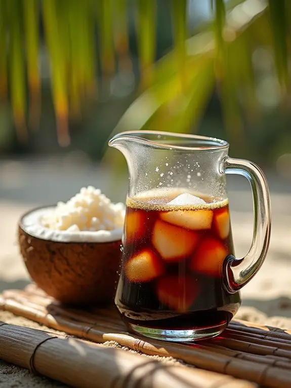 tropical coconut iced espresso